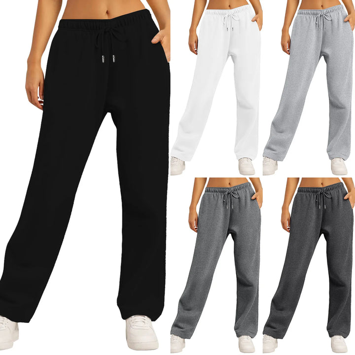 Wide Leg Lined Jogging Pants