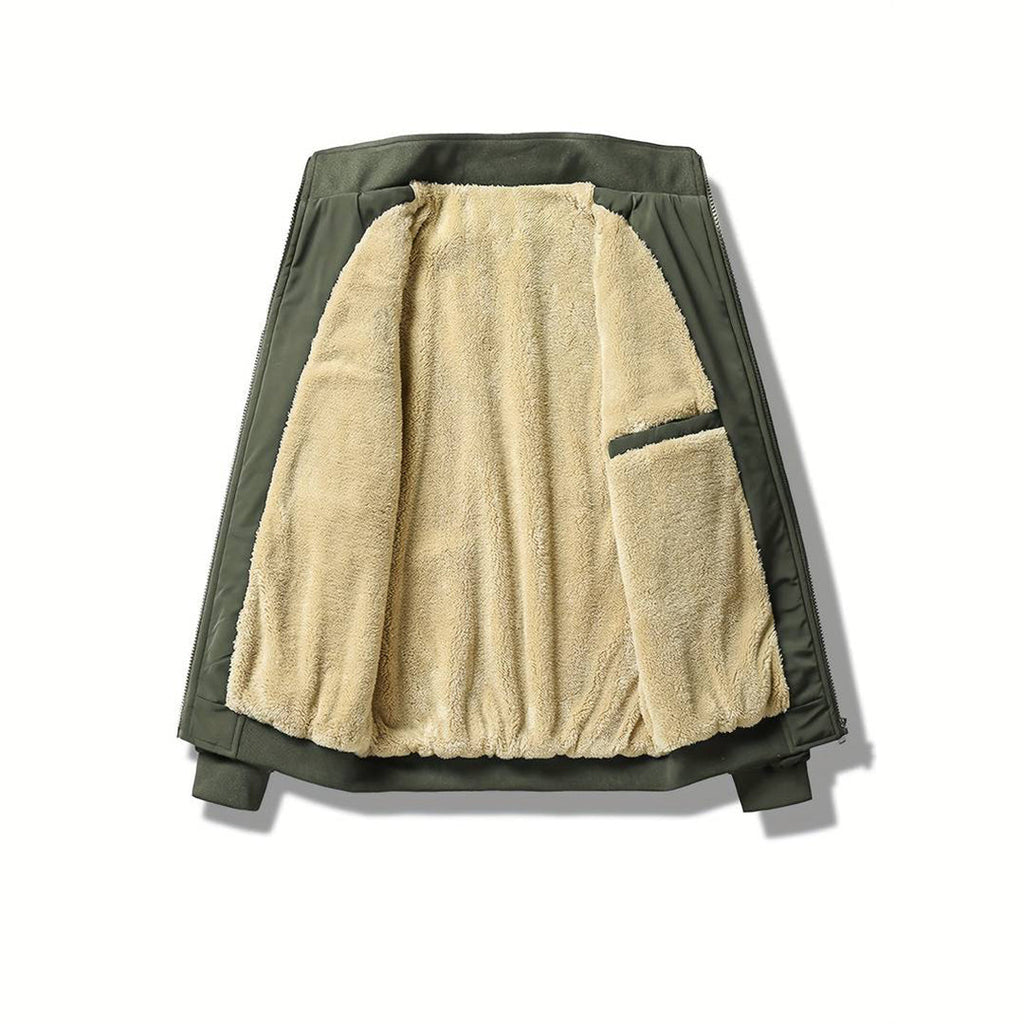 Men's - Bomber Jacket - Warm Lined Water-Repellent