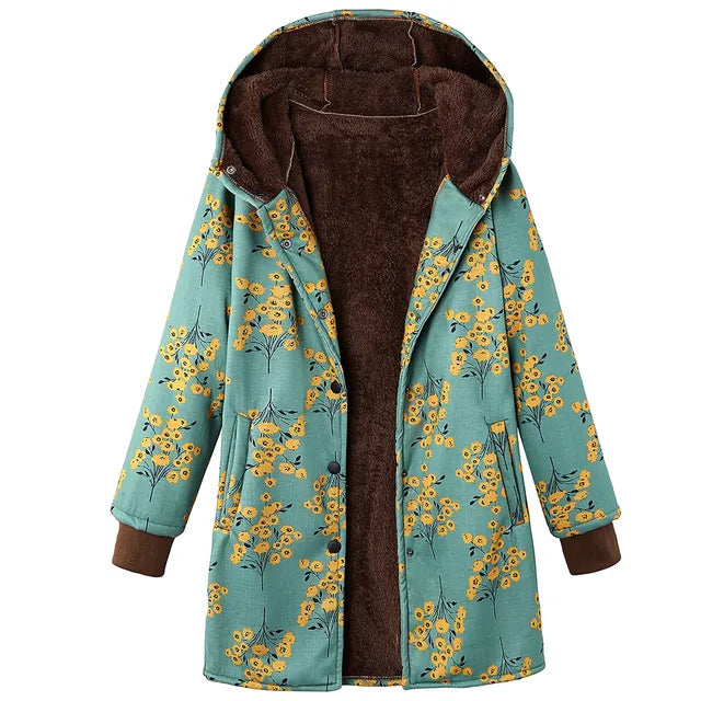 Clover™ Thick, printed cashmere jacket