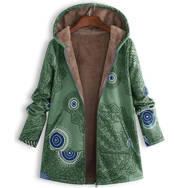 Clover™ Thick, printed cashmere jacket