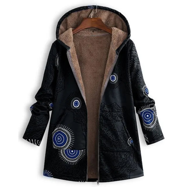 Clover™ Thick, printed cashmere jacket