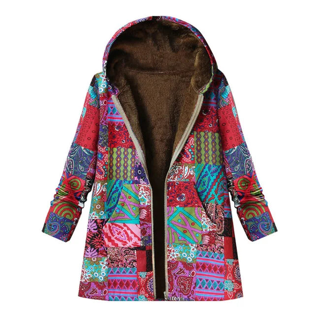 Clover™ Thick, printed cashmere jacket