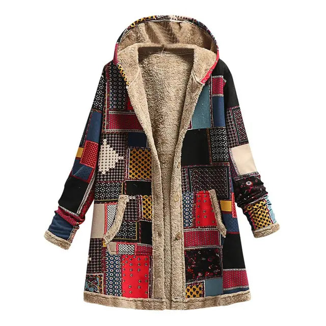 Clover™ Thick, printed cashmere jacket