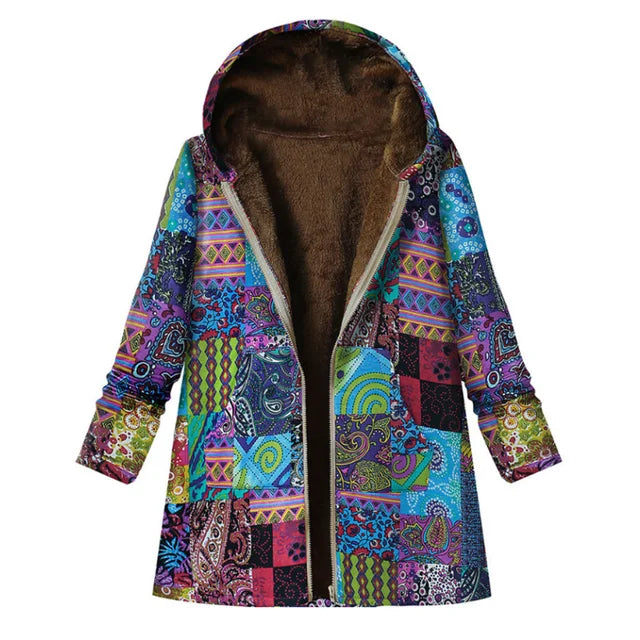 Clover™ Thick, printed cashmere jacket