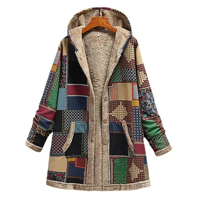 Clover™ Thick, printed cashmere jacket