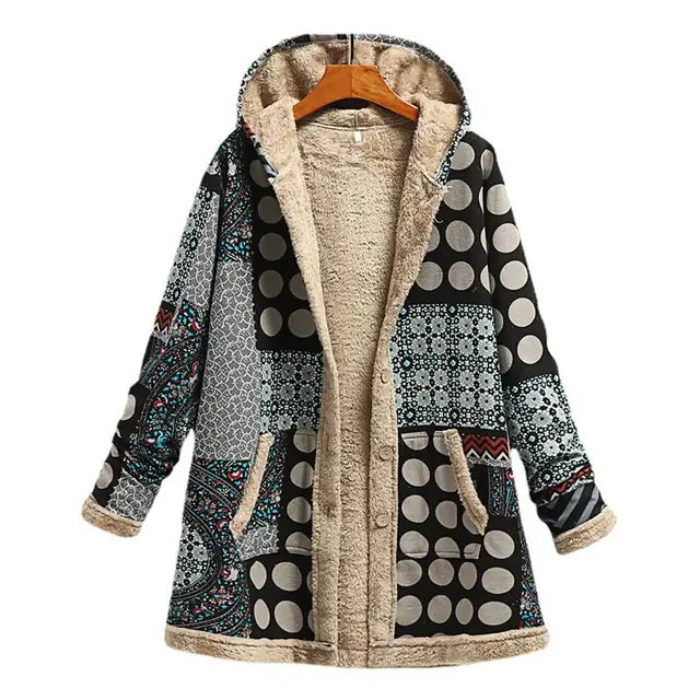Clover™ Thick, printed cashmere jacket