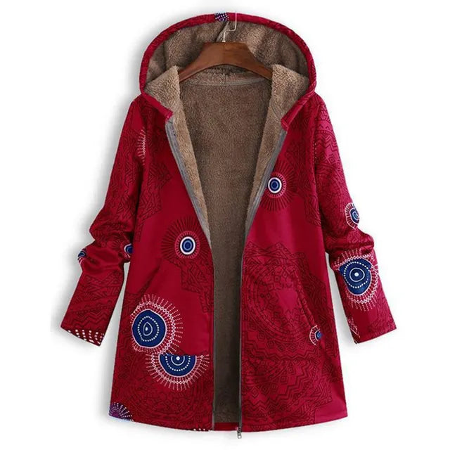Clover™ Thick, printed cashmere jacket