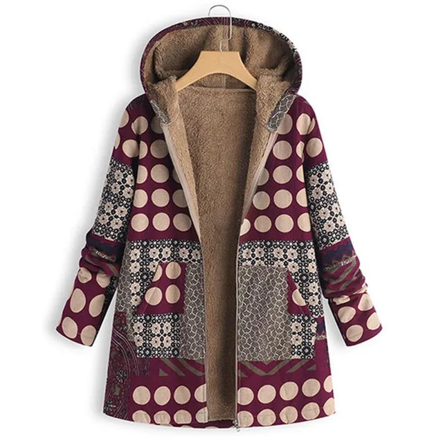 Clover™ Thick, printed cashmere jacket