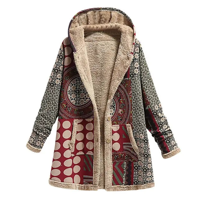Clover™ Thick, printed cashmere jacket