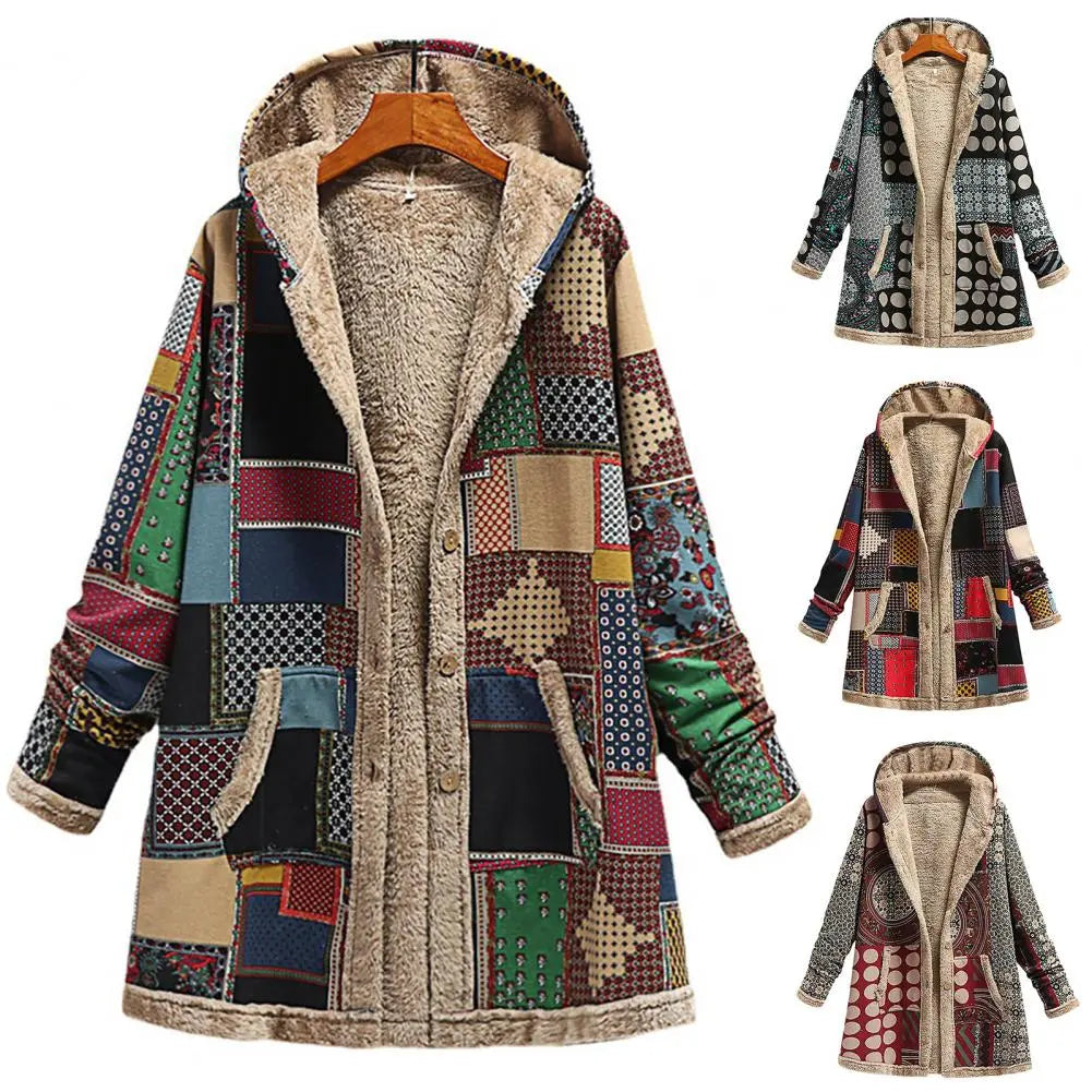 Clover™ Thick, printed cashmere jacket