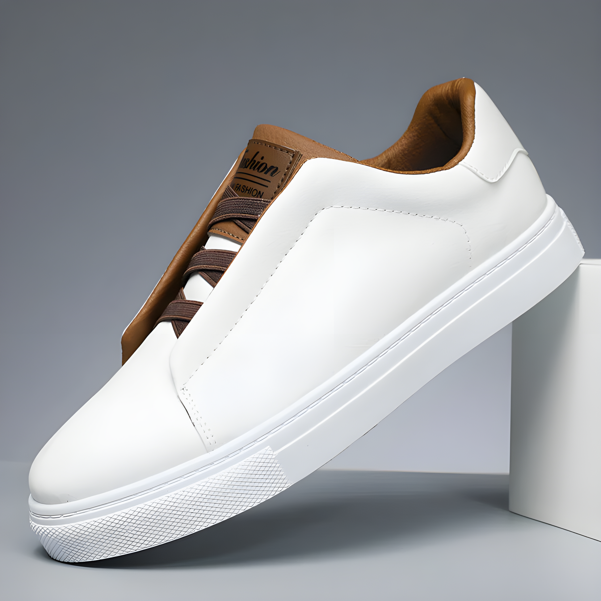 Men's - Slip-On Casual Sneakers with Cushioned Insole
