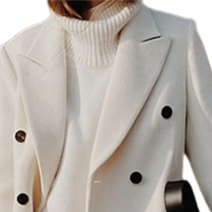 Elegant woollen coat for women