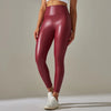 Slim & chic leather leggings with high waist