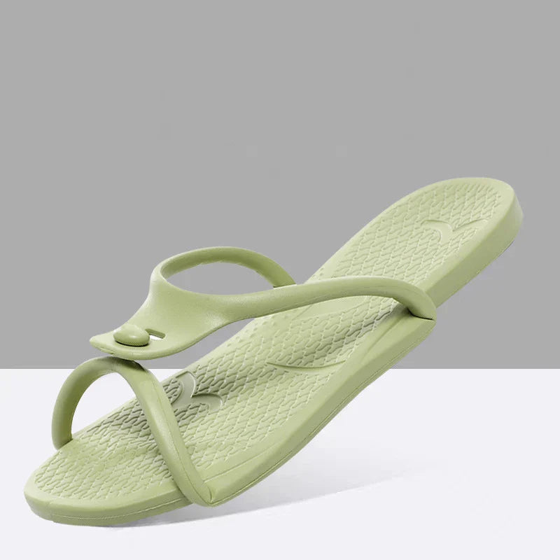 Foldable travelling slippers for women: Lightweight flip-flops for business trips, indoor and outdoor use