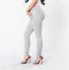 High-waisted skinny office jeans for women