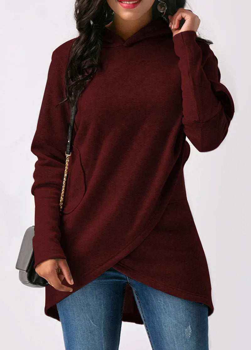 Ladies hooded jumper