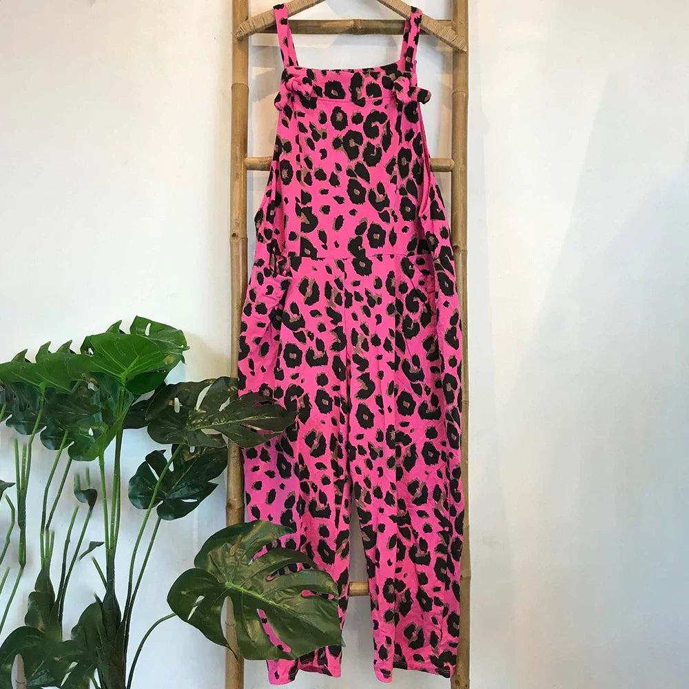 Leopard print jumpsuits