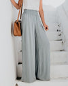 Women's - Lightweight Floral Trousers - Breathable Fabric - Stylish and Comfortable Everyday Wear