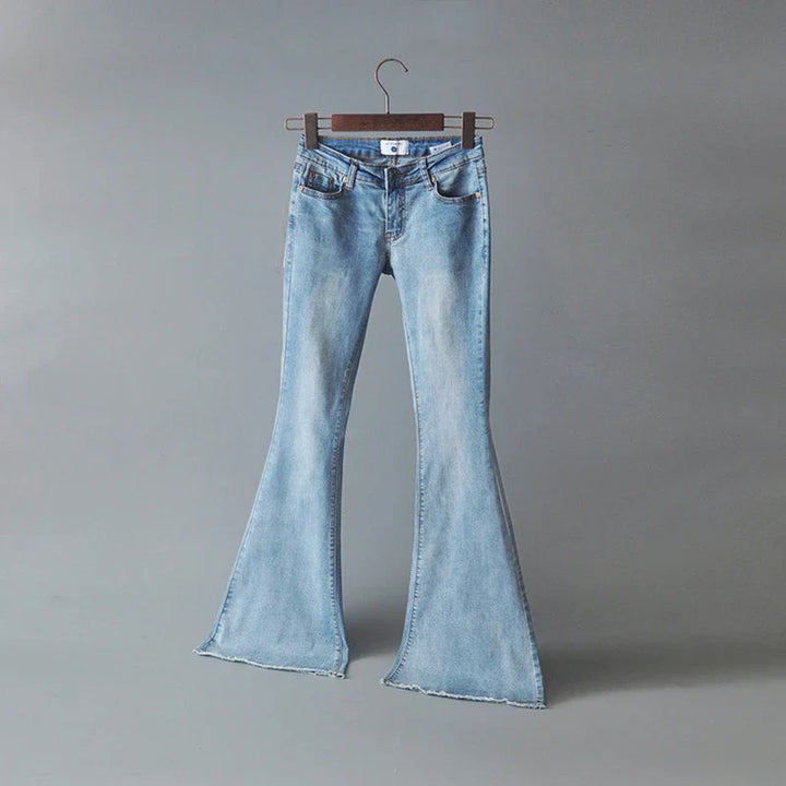 Slim-fit denim trousers