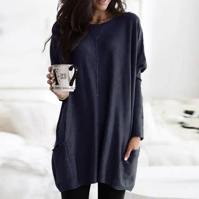 Casual long-sleeved top