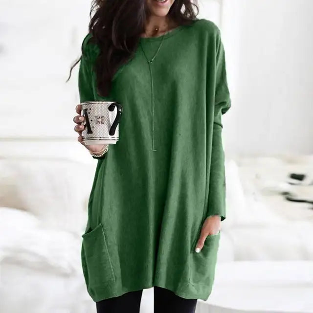 Casual long-sleeved top