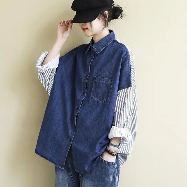 Long sleeve denim shirts