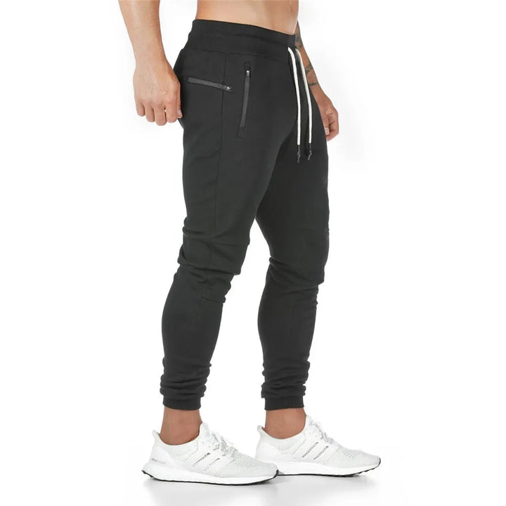 Men's Elastic Waist Multi-Pocket Skinny Jogging Pants