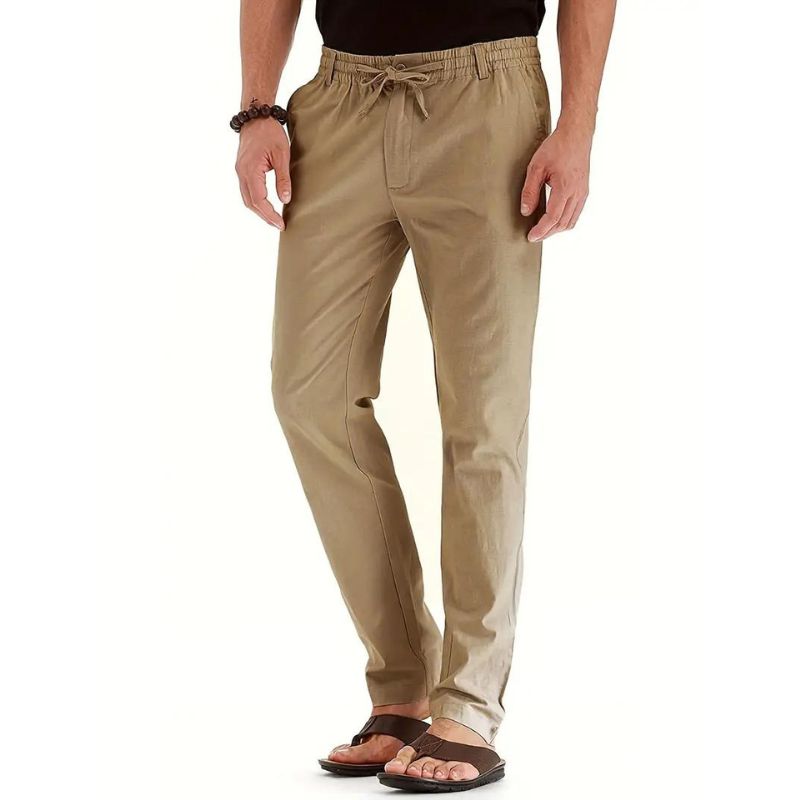 Casual trousers with drawstring