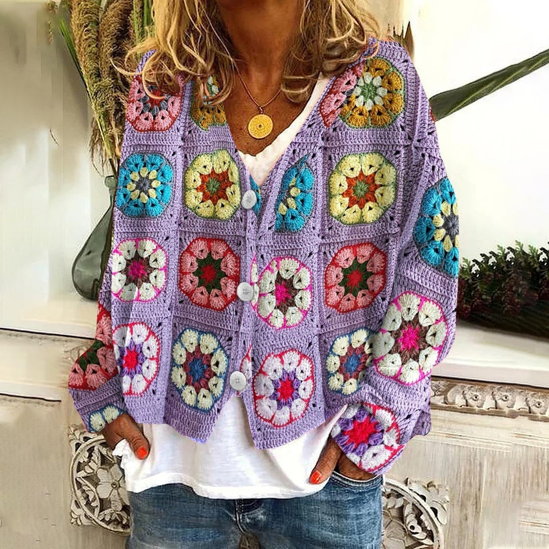 Ladies' cardigans with a unique print