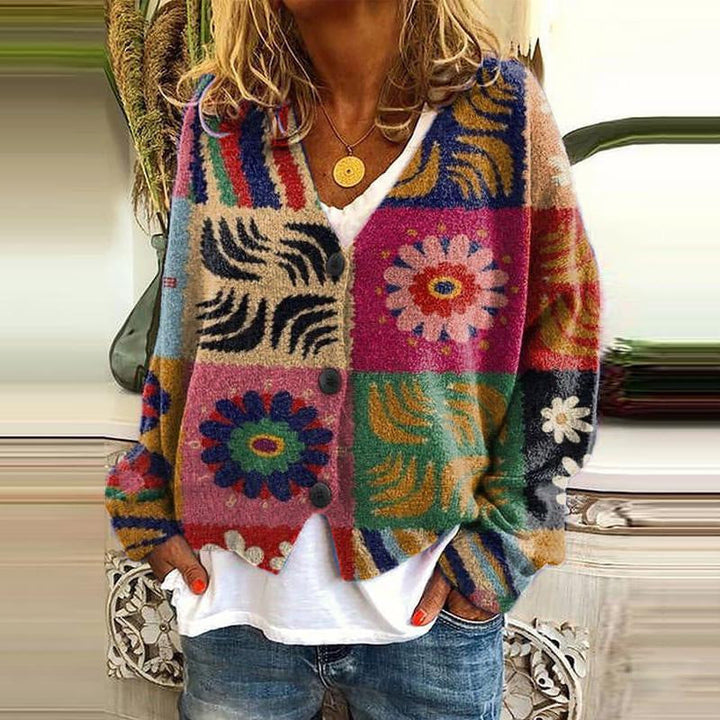 Ladies' cardigans with a unique print