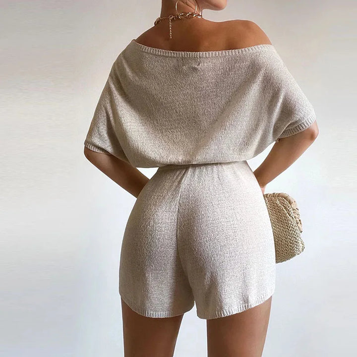 Shoulder-hugging Rompers