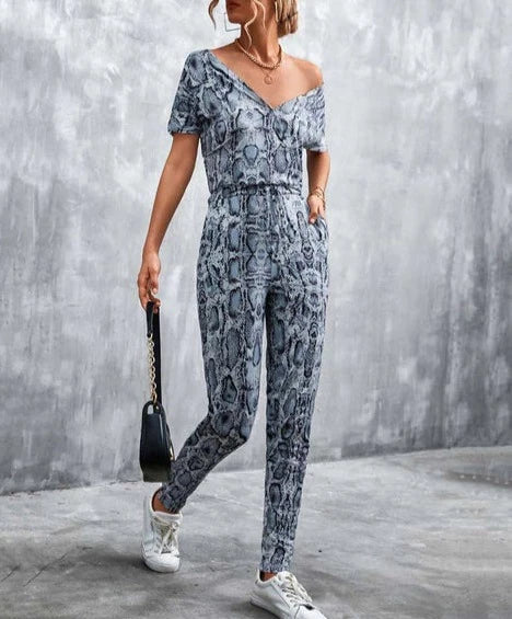 Animal Print Jumpsuit