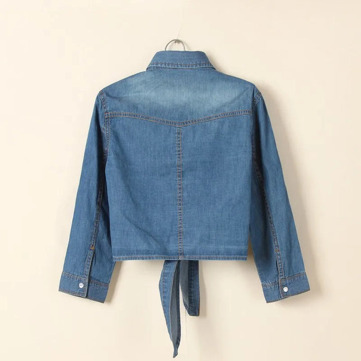 Trendy denim top