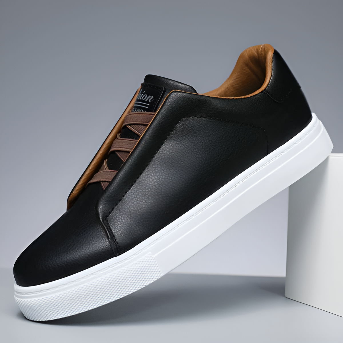 Men's - Slip-On Casual Sneakers with Cushioned Insole