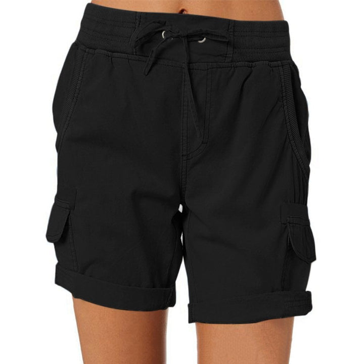 Casual women's shorts with high waist