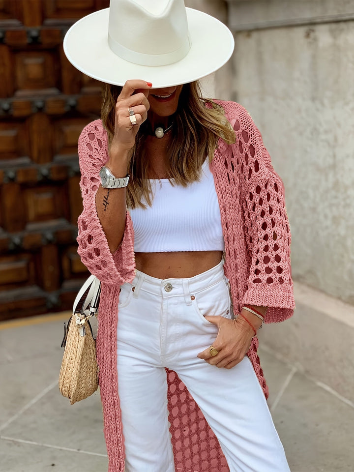 Crocheted summer cardigan