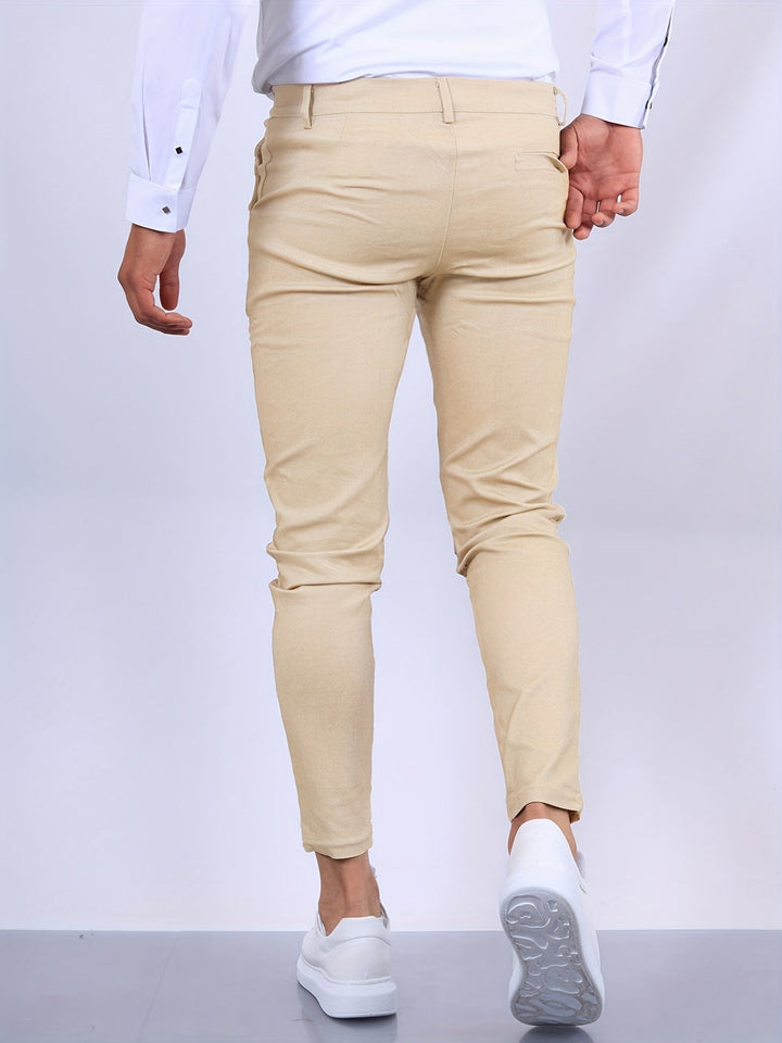 Fitted trousers for men