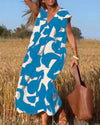 Elegant summer dress with print