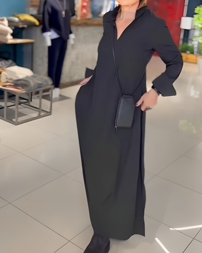 Women's - Elegant Dress - Flowing Fabric - Perfect for Special Occasions - Timeless Style