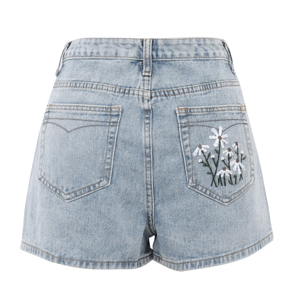 Relaxed Women's High Waist Fashion Denim Shorts