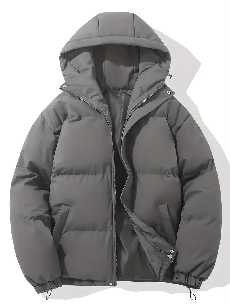 Men's - Winter Puffer Jacket - Warm & Stylish