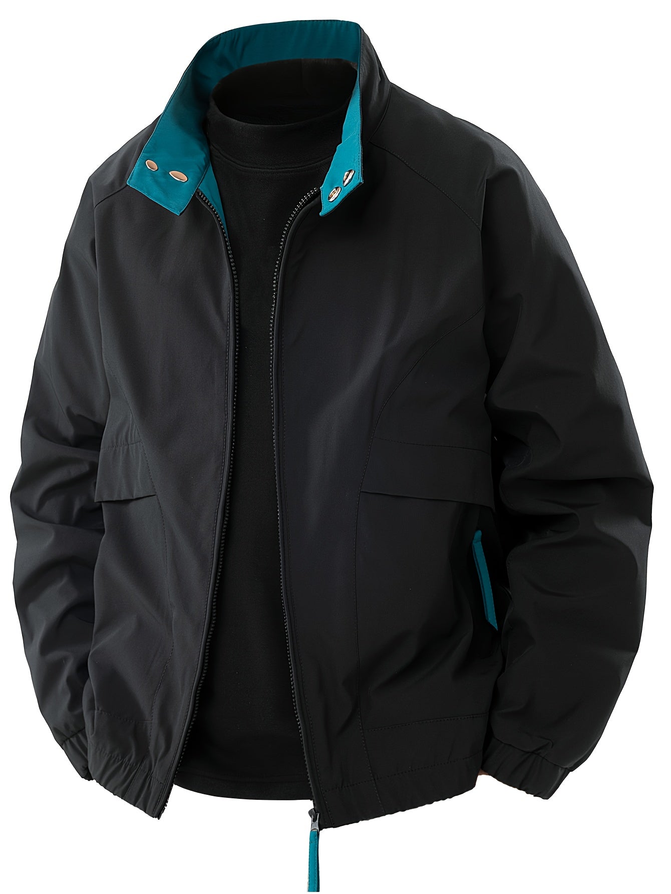 Men's - Casual Windbreaker Jacket - Lightweight, Versatile, Perfect for Outdoor Adventures