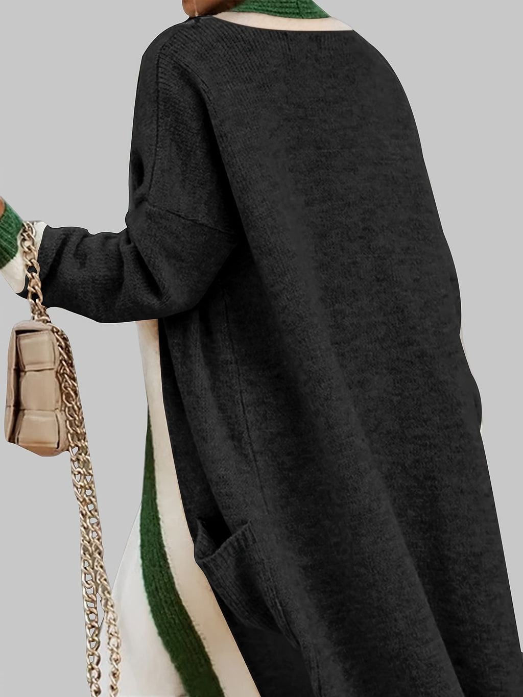Women's - Long Cardigan - Vintage Style