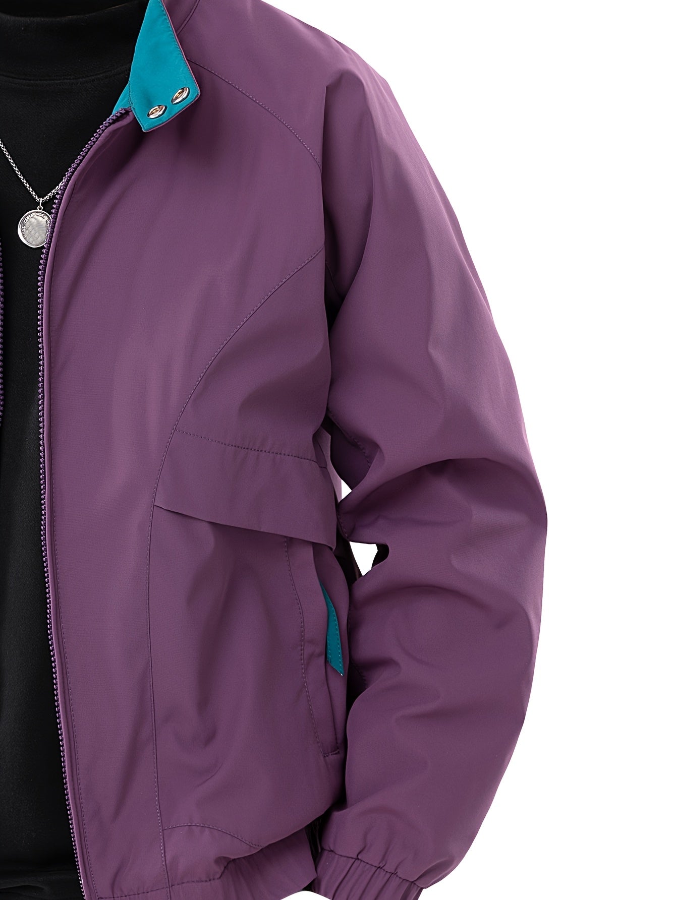 Men's - Casual Windbreaker Jacket - Lightweight, Versatile, Perfect for Outdoor Adventures