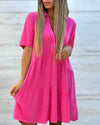 Women's - Comfortable Dress with Lapel - Stylish Design for Everyday Wear - Perfect for Any Occasion