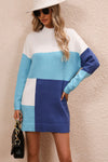 Colour Block Sweater Dress