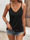 Women's - Summer Shirt - Spaghetti Straps - Versatile V-Neck Style - Perfect for Warm Days