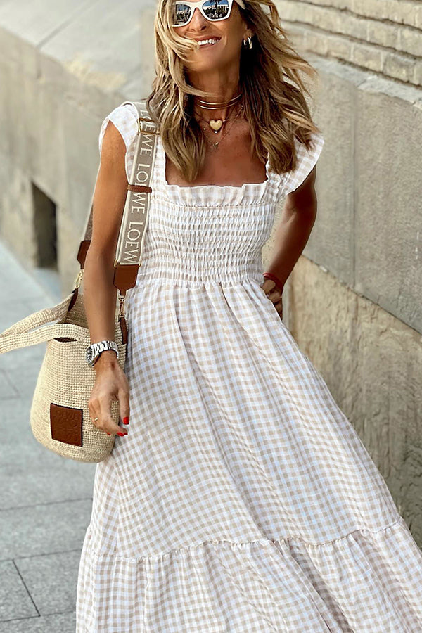 Smocked long dress