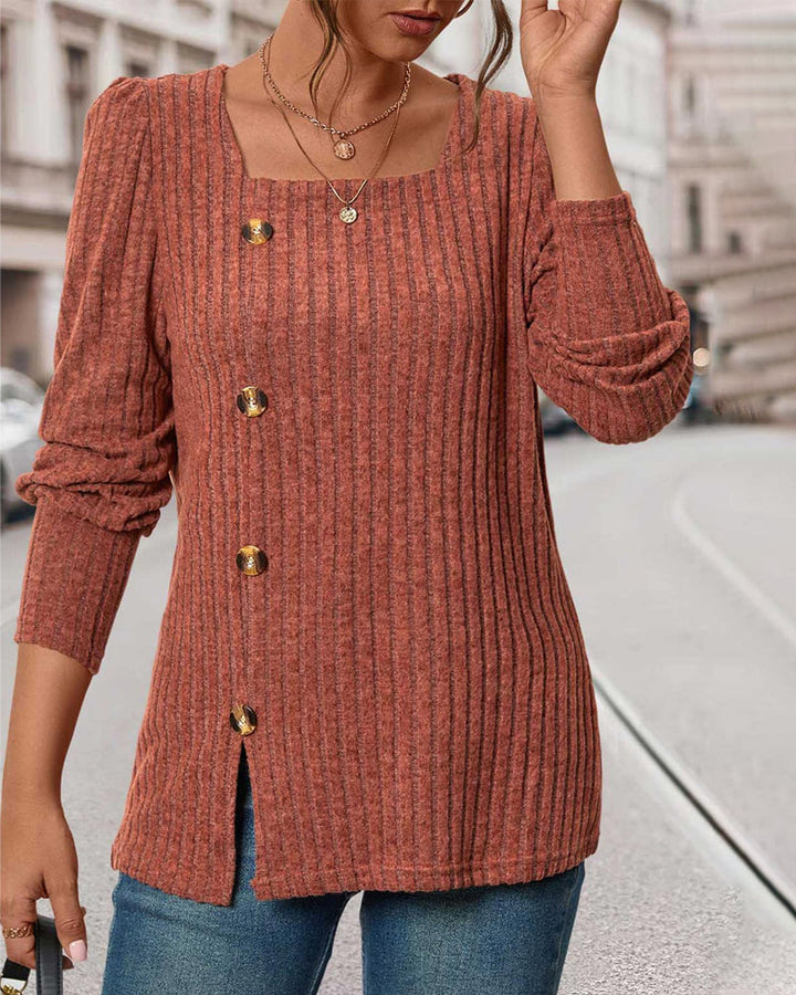 Rib knit top