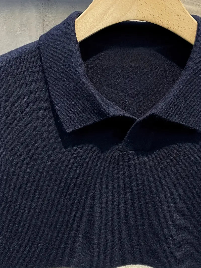 Men's - Striped Sweater - Cozy Knit Fabric - Relaxed Fit - Stylish Casual Wear